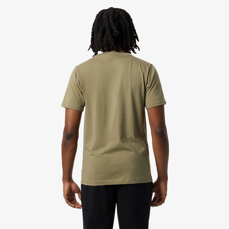 Mens Essentials Stacked Logo Short Sleeve T-Shirt