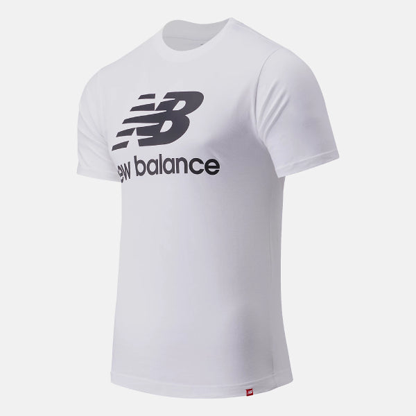 Mens Essentials Stacked Logo Short Sleeve T-Shirt