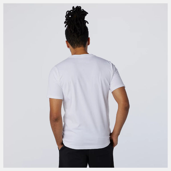 Mens Essentials Stacked Logo Short Sleeve T-Shirt