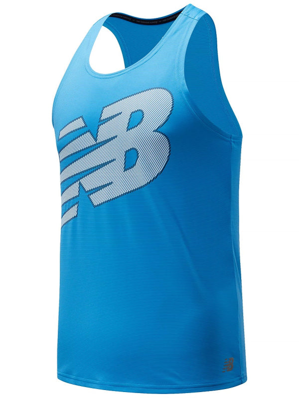 Mens Printed Accelerate Singlet