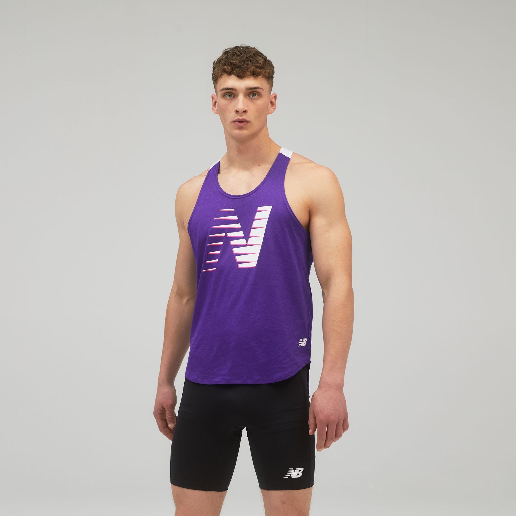 Mens Fast Flight Printed Singlet