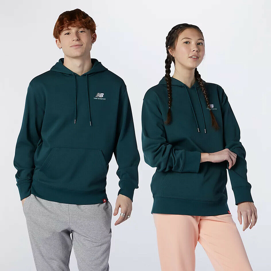 Mens Essentials Embroidered Pullover Hoodie