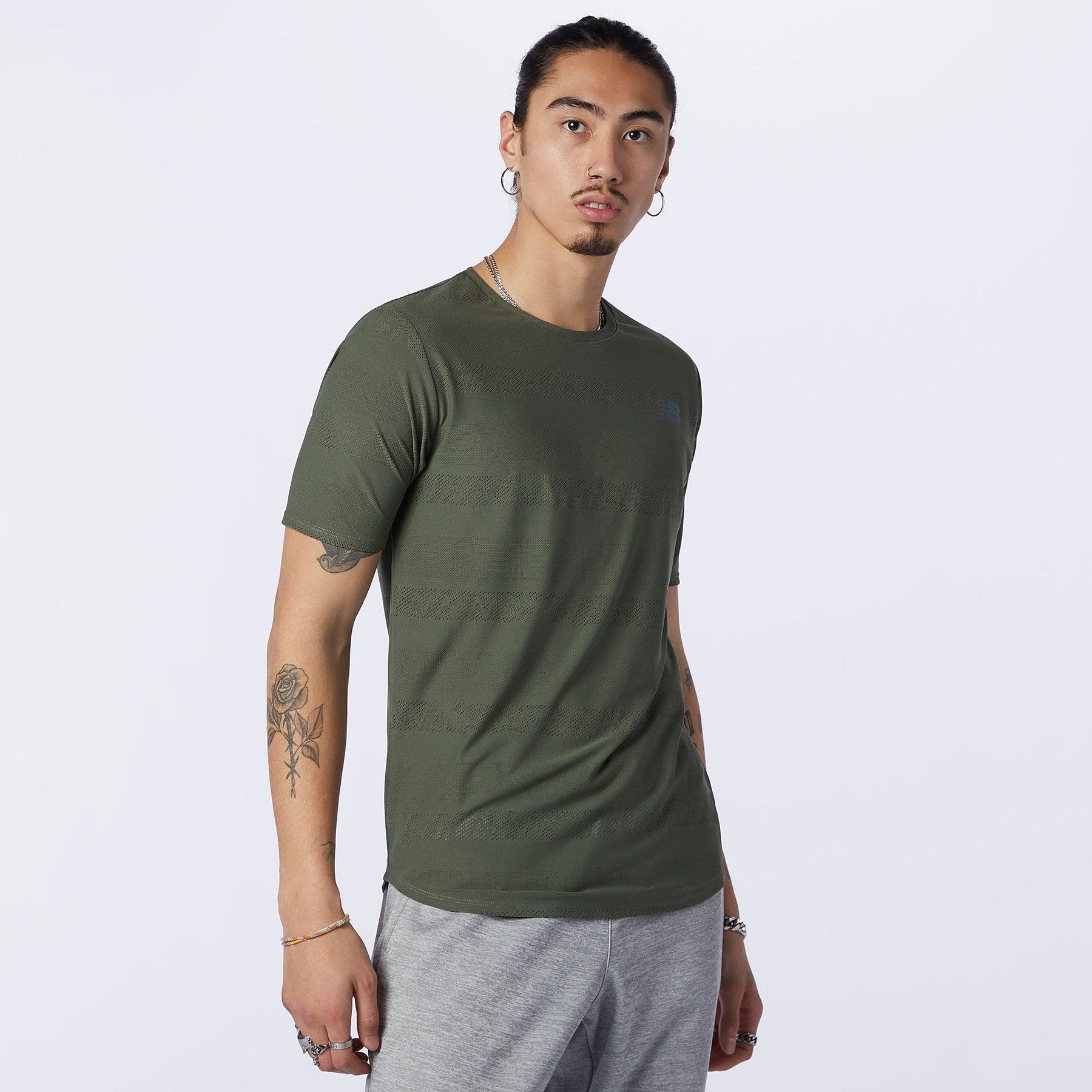 Mens Q Speed Jacquard Short Sleeve T-Shirt