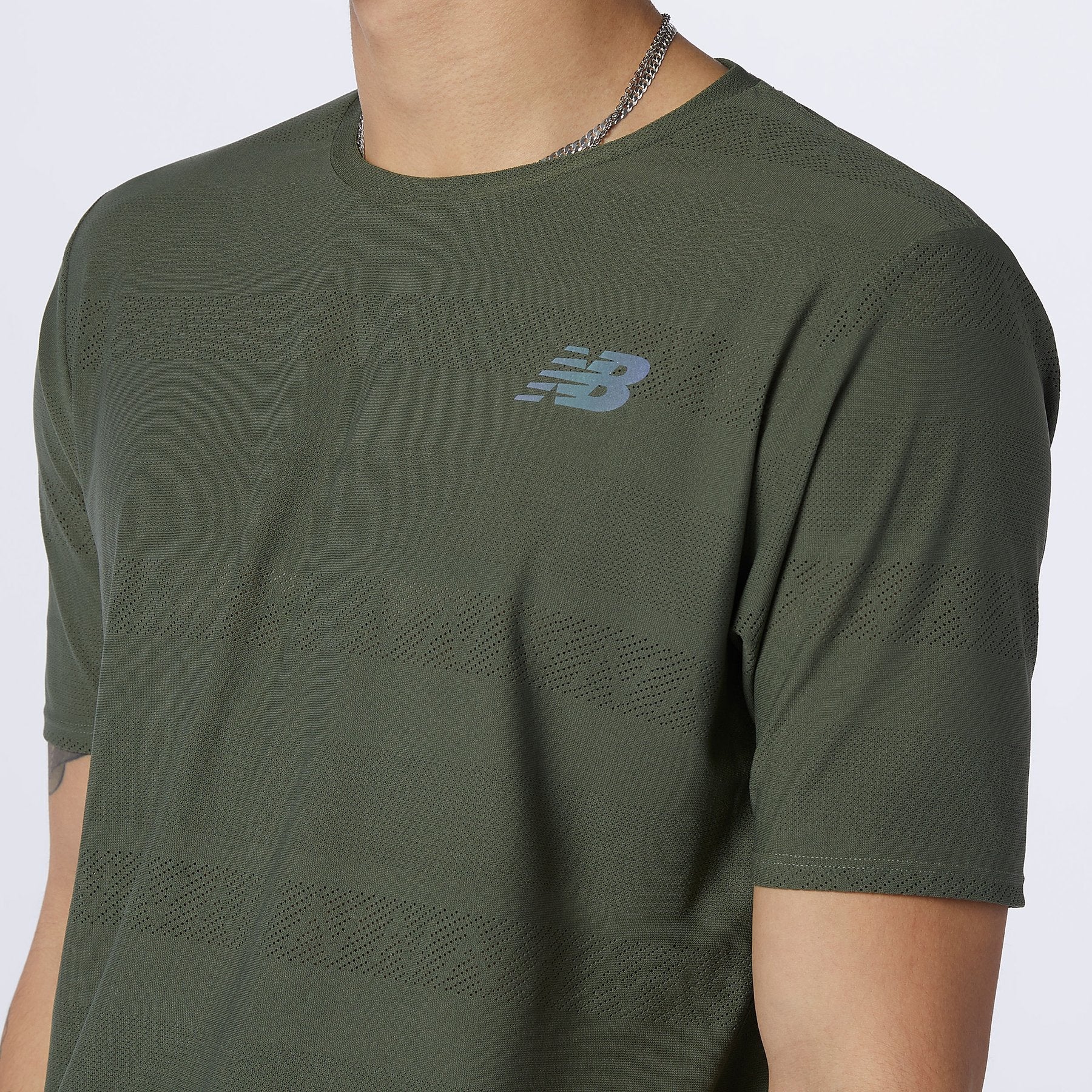 Mens Q Speed Jacquard Short Sleeve T-Shirt