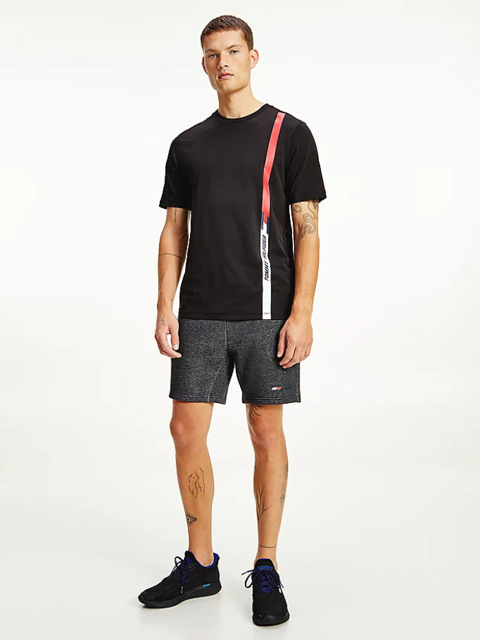 Mens Vertical Logo Seasonal Short Sleeve T-Shirt