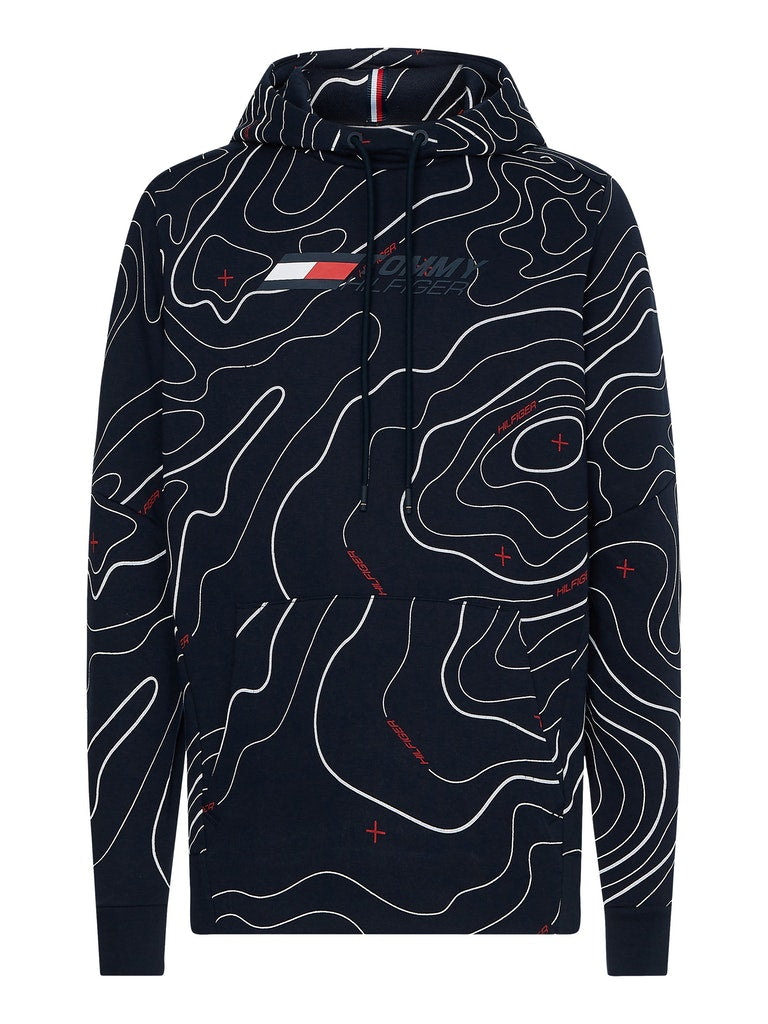 Mens Printed Pullover Hoodie