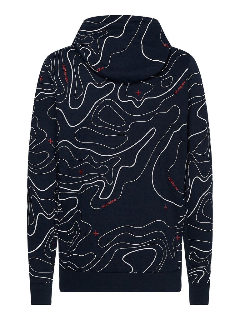Mens Printed Pullover Hoodie