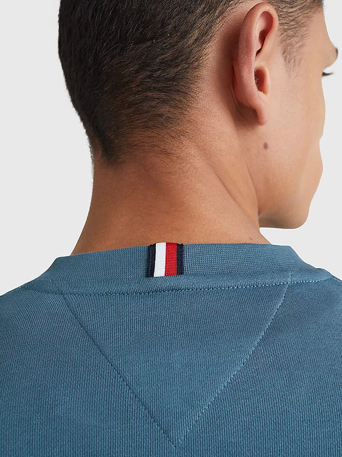 Mens Global Stripe Crew Sweatshirt