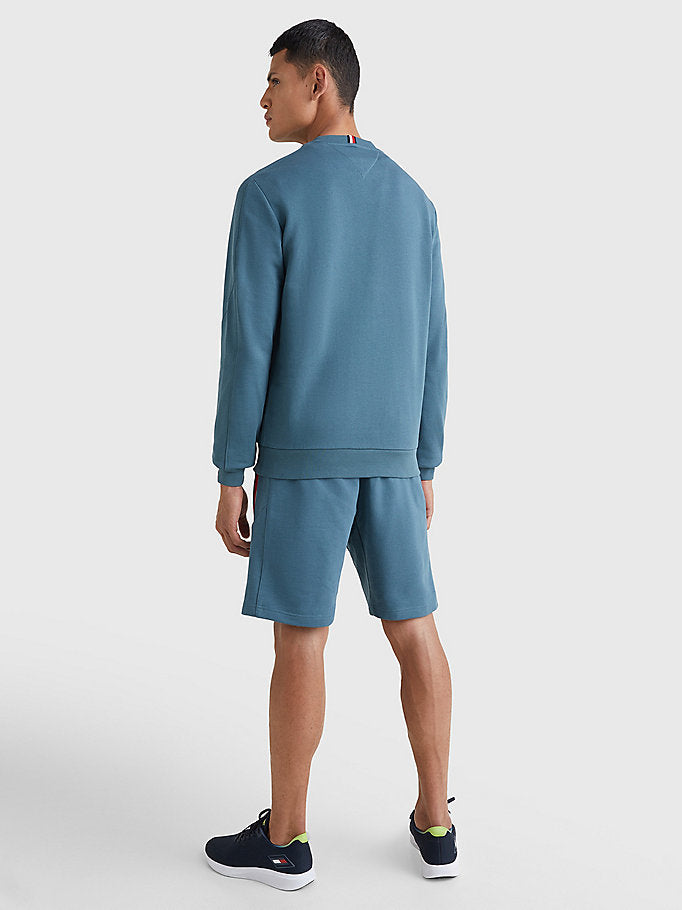 Mens Global Stripe Crew Sweatshirt