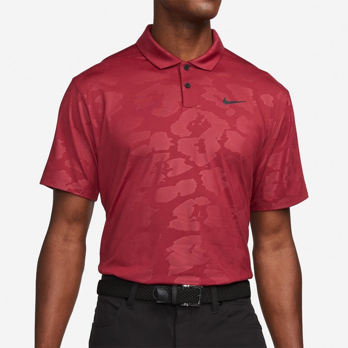 Mens Dri-Fit Vapor Graphic Texture Golf Polo Shirt