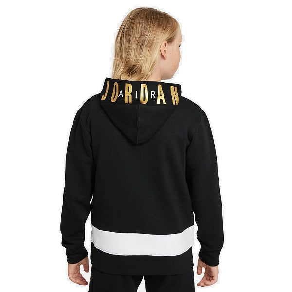 Junior Black & Gold Fleece Pullover Hoodie
