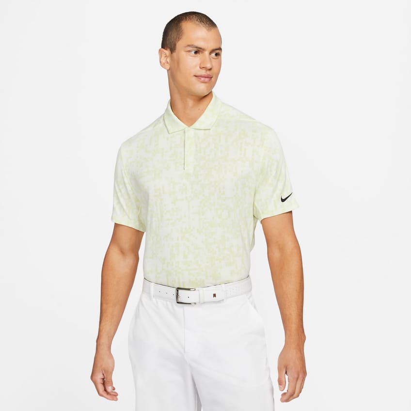 Mens Tiger Woods Dri-Fit Advantage Novelty Golf Polo Shirt