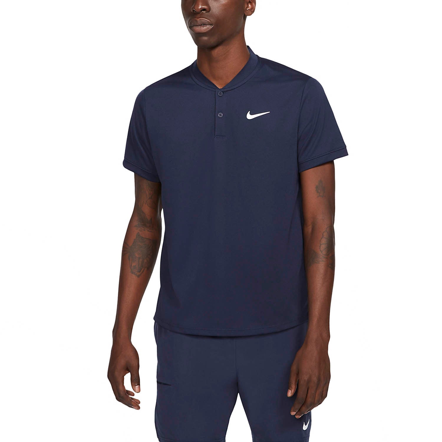 Mens Court Dri-Fit Blade Tennis Polo Shirt