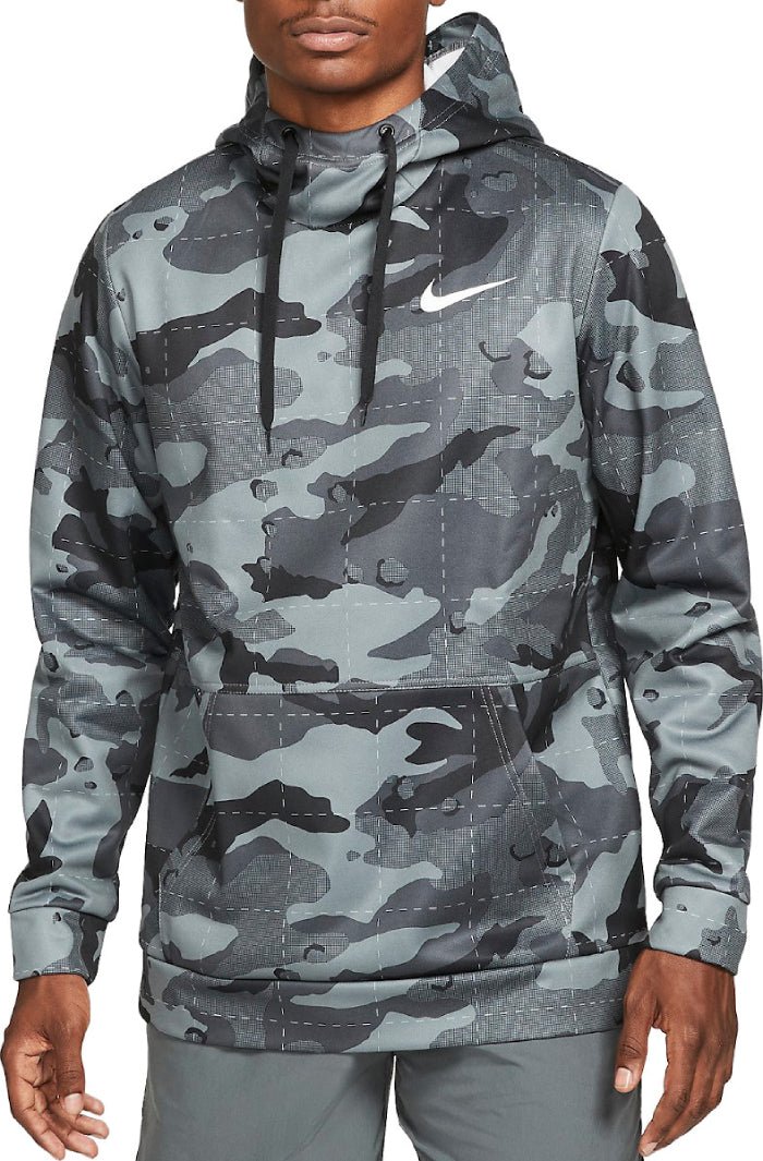 Mens TechFit Camouflage Printed Pullover Hoodie