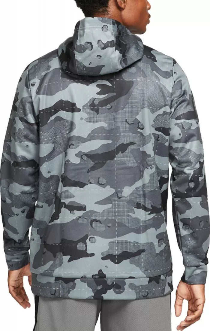 Mens TechFit Camouflage Printed Pullover Hoodie