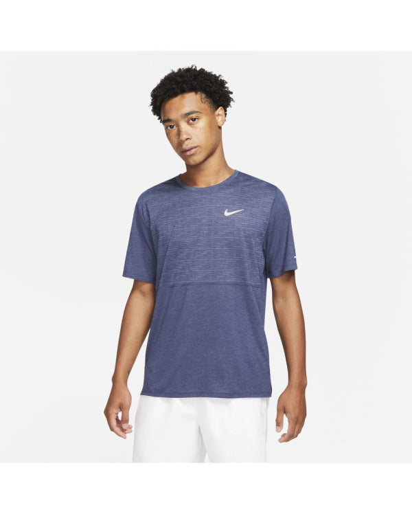Mens Dri-Fit Run Division Burnout Miler Short Sleeve T-Shirt