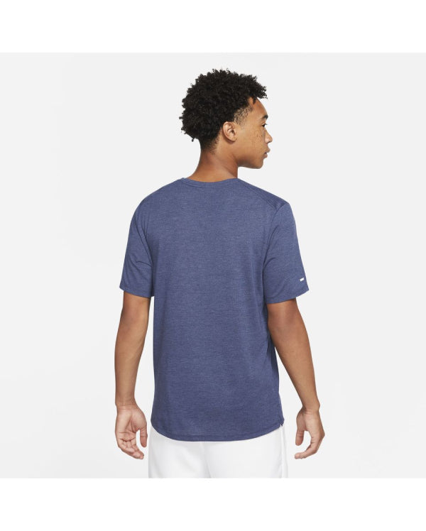 Mens Dri-Fit Run Division Burnout Miler Short Sleeve T-Shirt