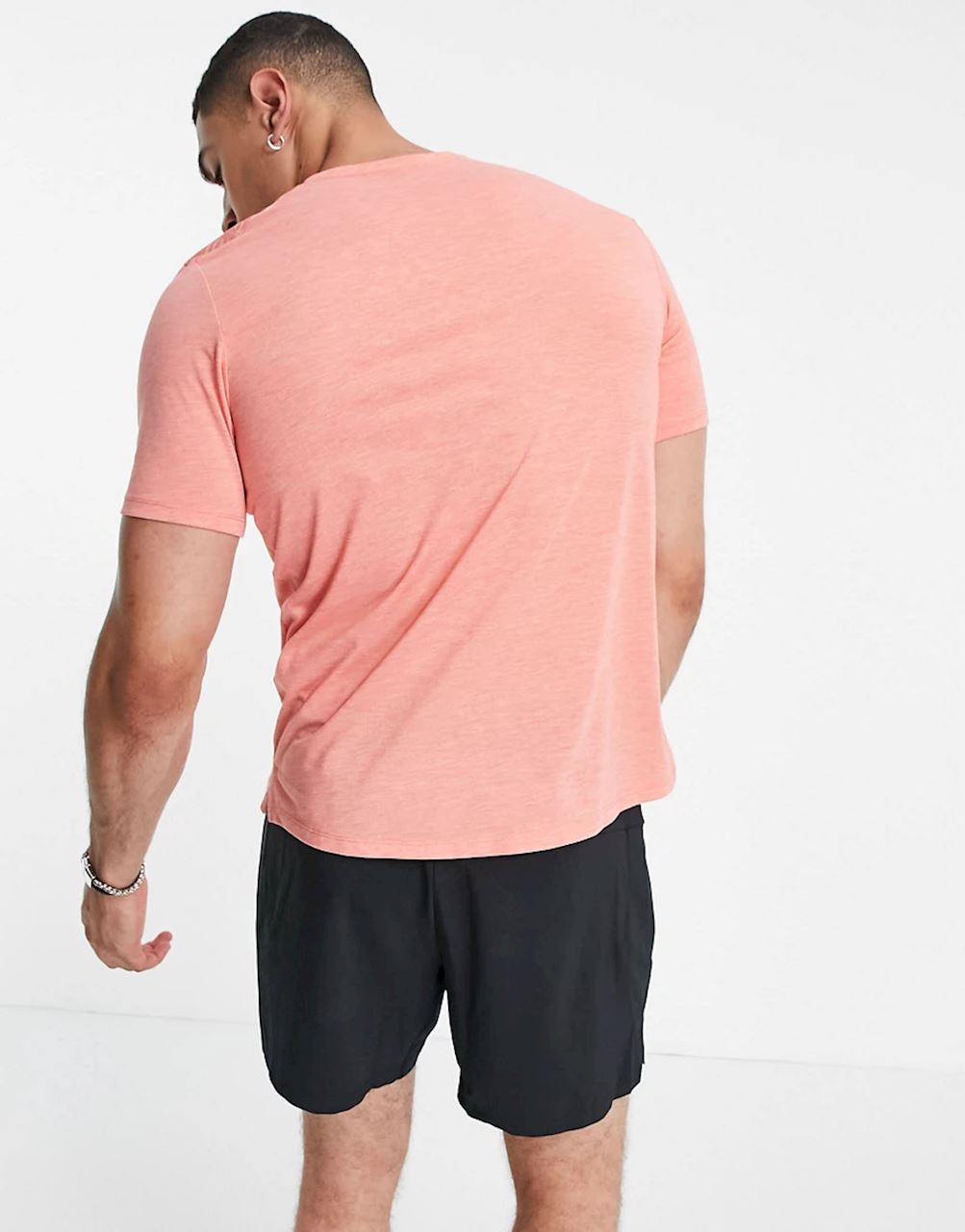 Mens Dri-Fit Run Division Burnout Miler Short Sleeve T-Shirt