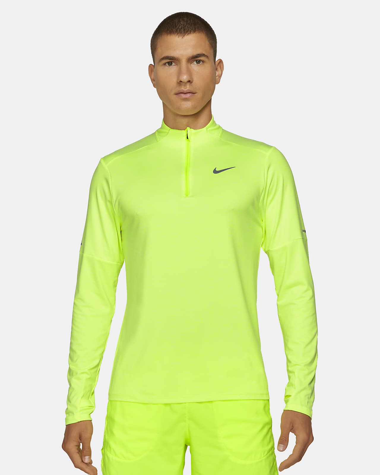 Mens Dri-Fit Element Half Zip Long Sleeve Top
