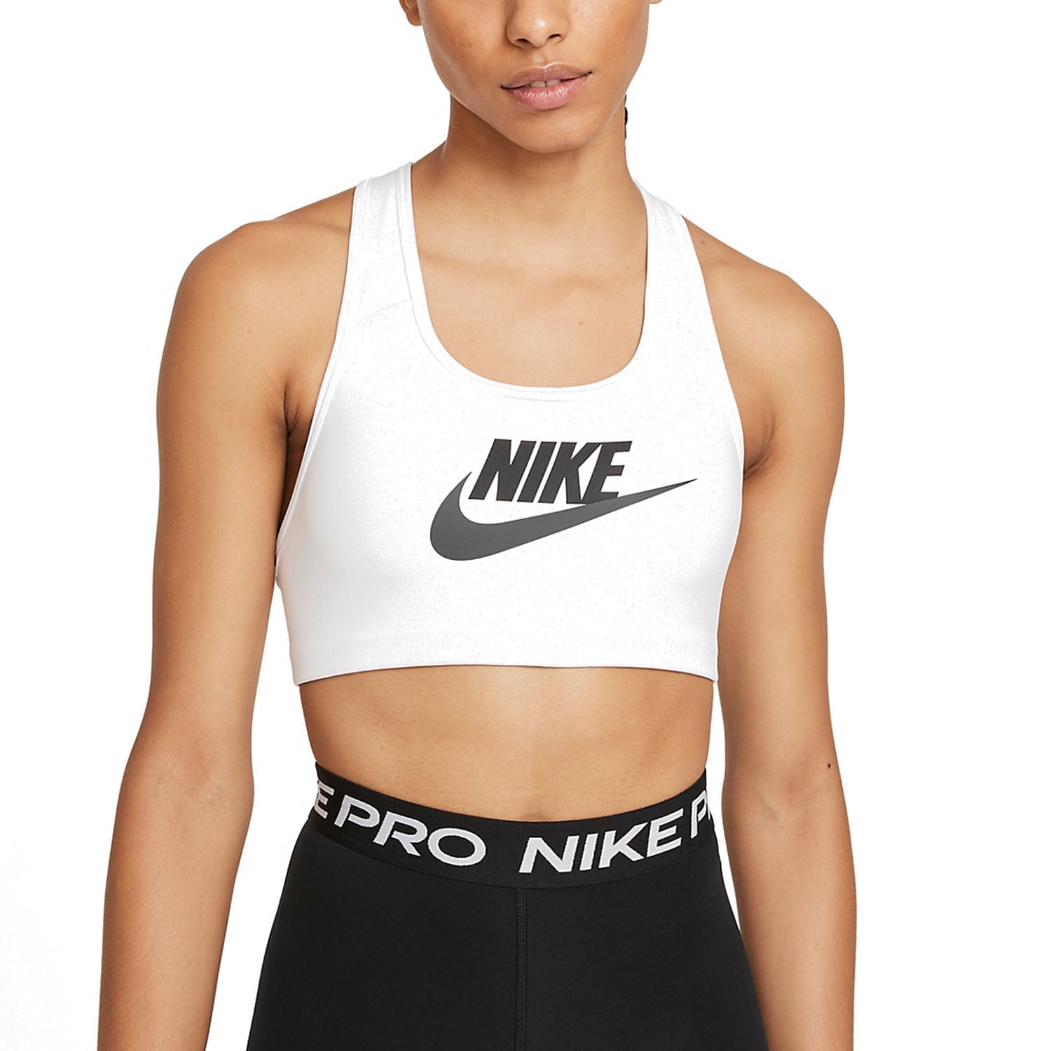 Womens Dri-Fit Logo Medium Impact Sports Bra