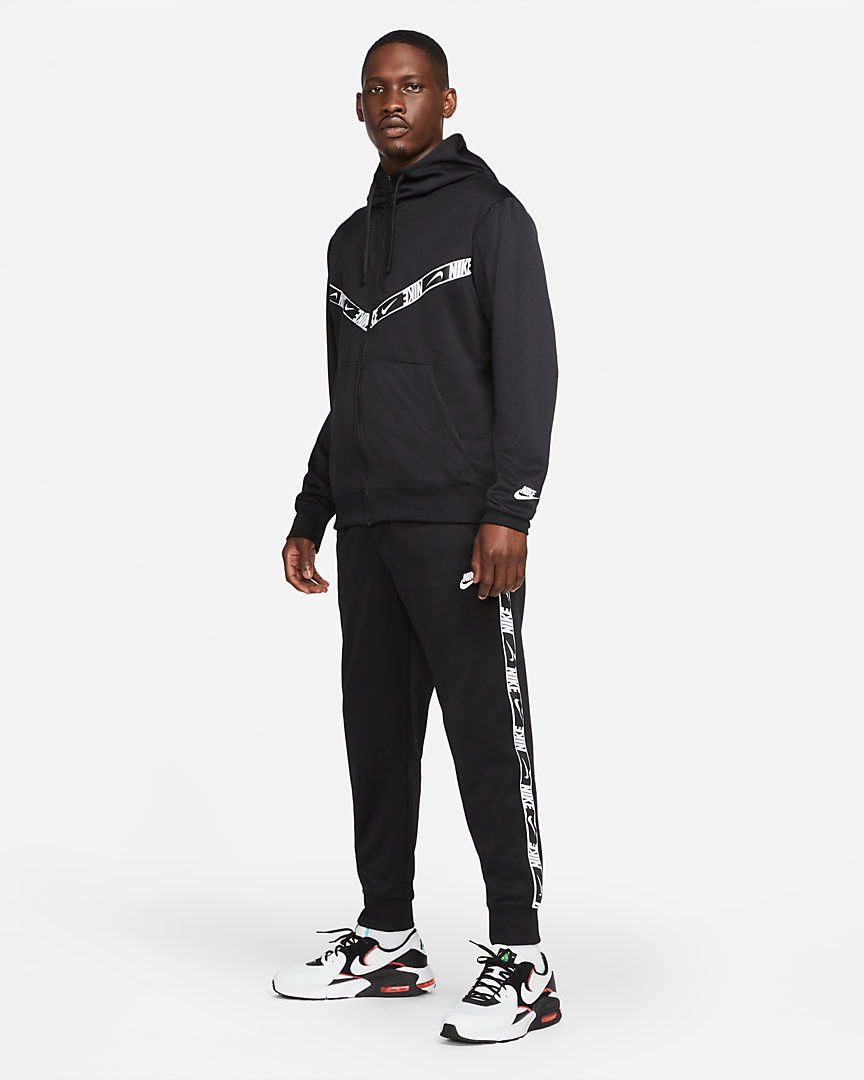 Mens Sportswear Repeat Pack Hooded Full Zip Jacket