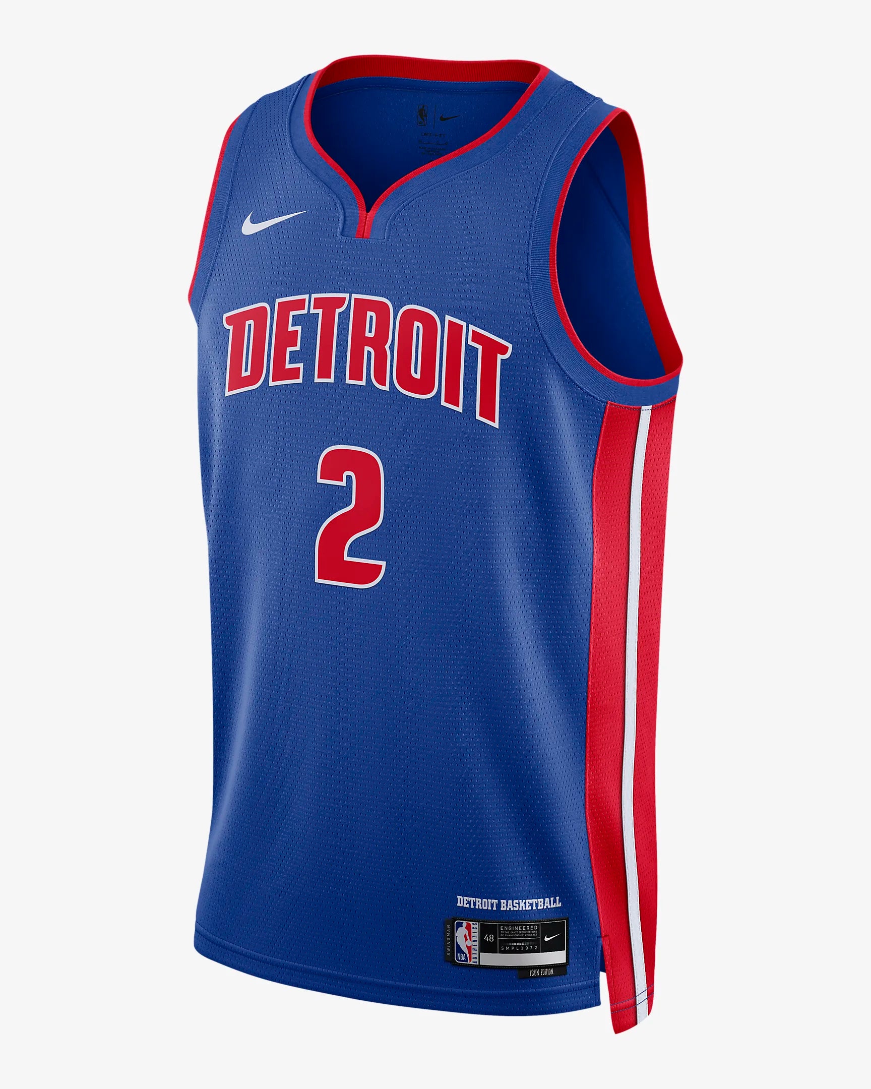 Mens Detroit Pistons Dri-Fit Swingman Icon Jersey