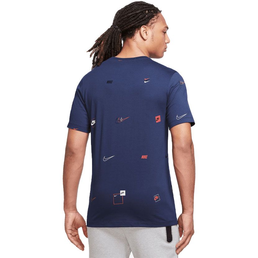 Mens Sportswear Printed Logo Short Sleeve T-Shirt