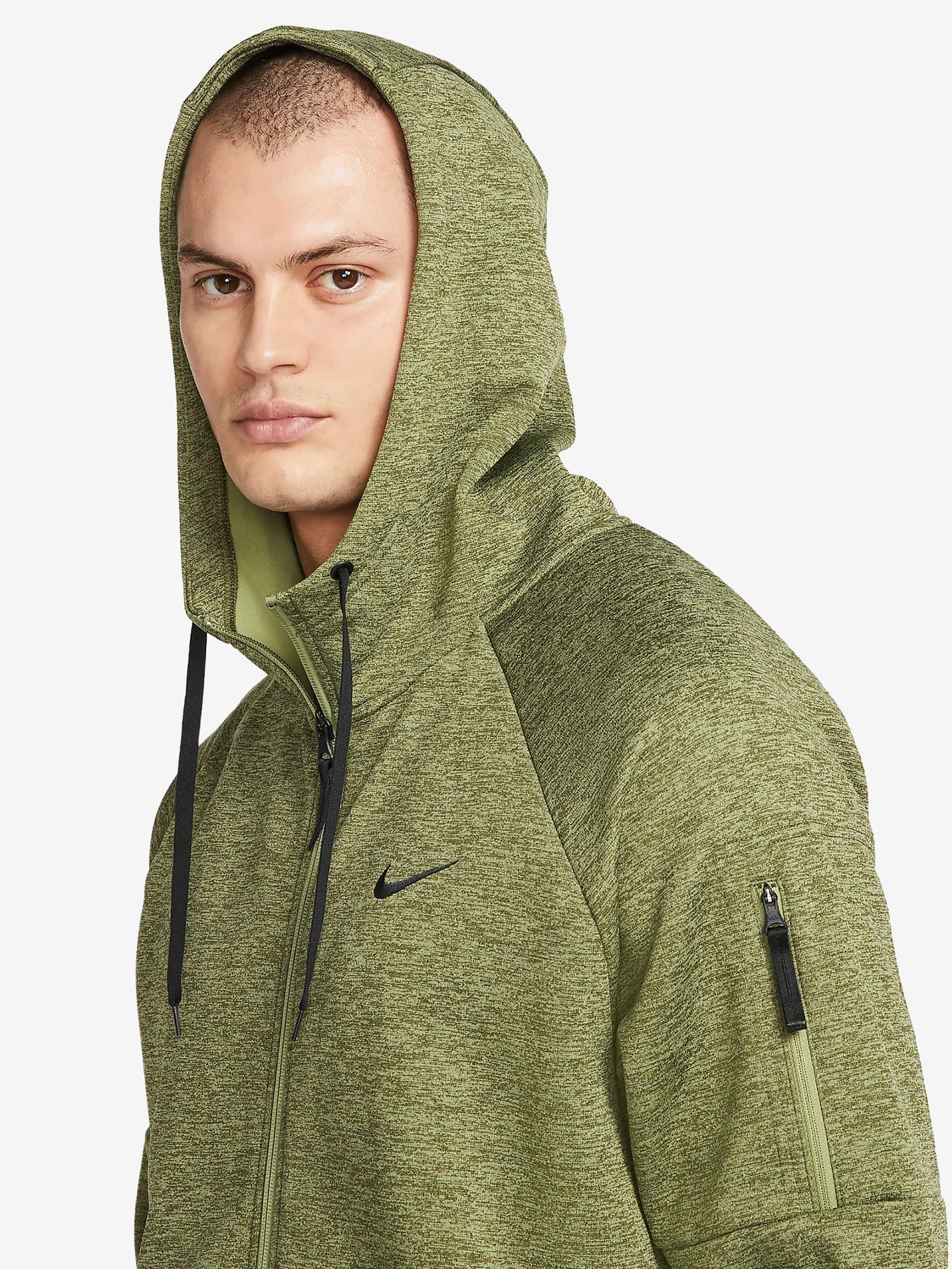 Mens Tech Fit  Hooded Full Zip Jacket