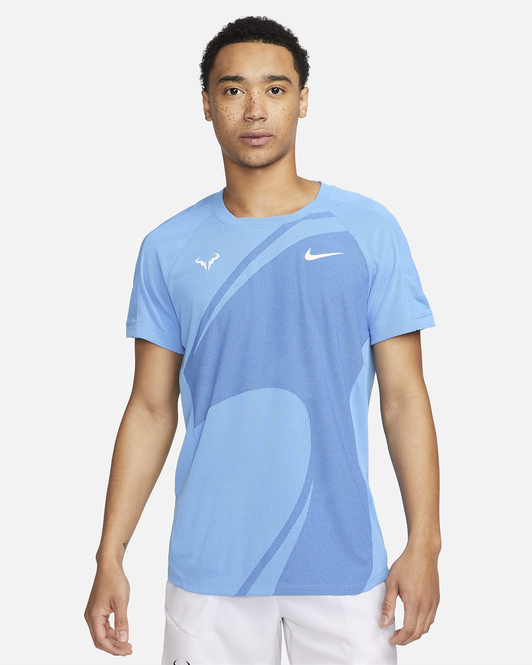 Mens Rafa Dri-Fit Advantage Tennis Short Sleeve T-Shirt
