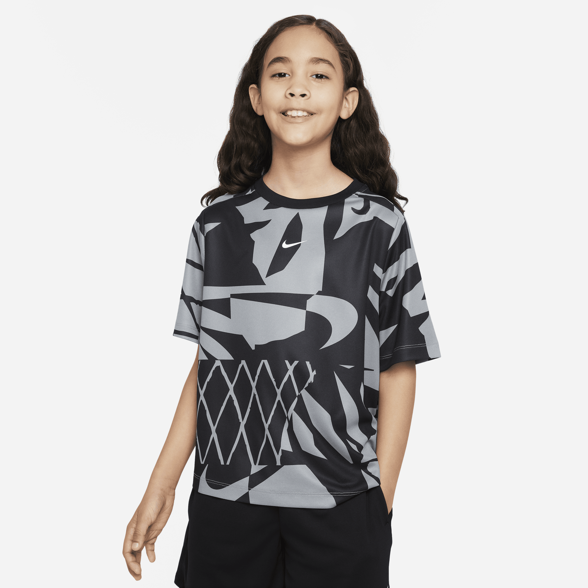 Boys Performance Dri-Fit All Over Printed Short Sleeve T-Shirt