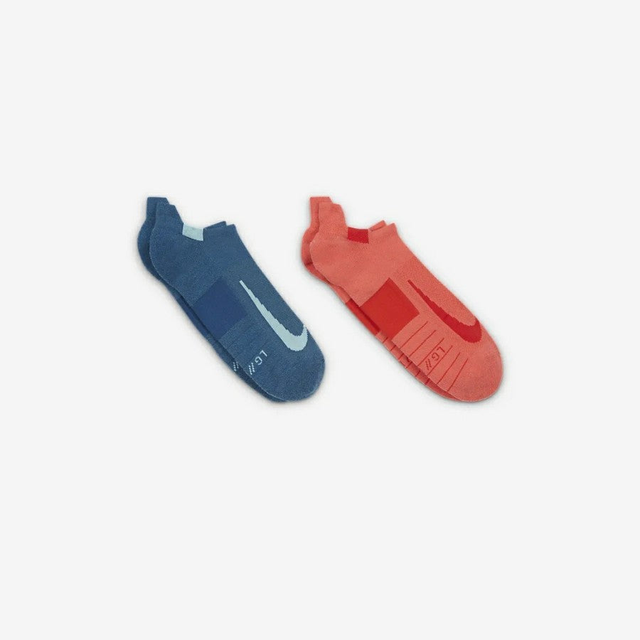 2 Pack Multiplier No-Show Running Socks