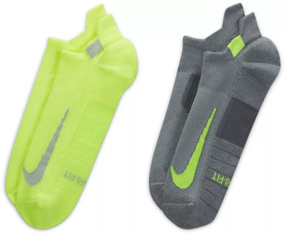 2 Pack Multiplier No-Show Running Socks
