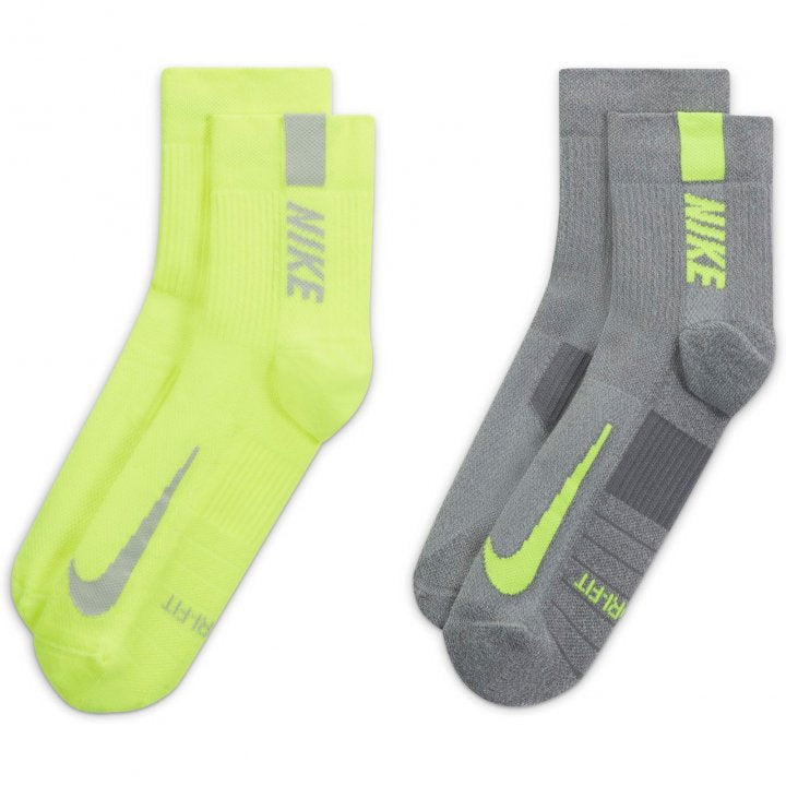 2 Pack Multiplier Ankle Running Socks