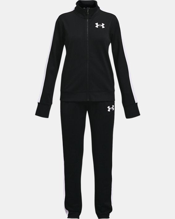 Girls Knitted Training Full Zip Cuff Tracksuit