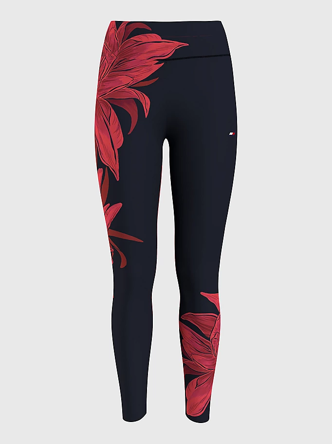 Womens Mid Rise All Over Print Tight