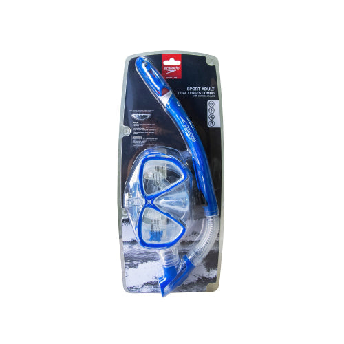 Dual Lenses Mask and Snorkel Diving Set