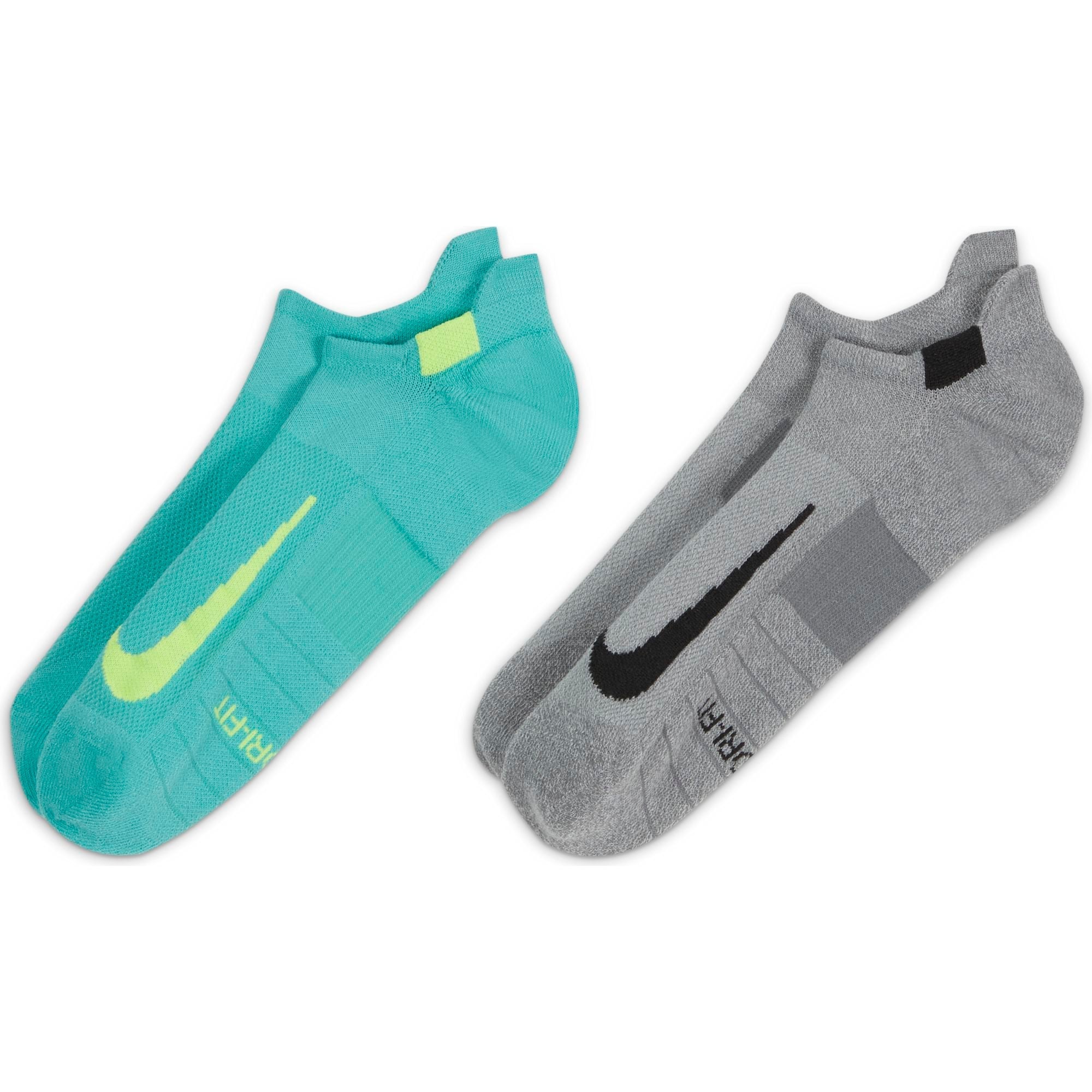 2 Pack Multiplier No-Show Running Socks