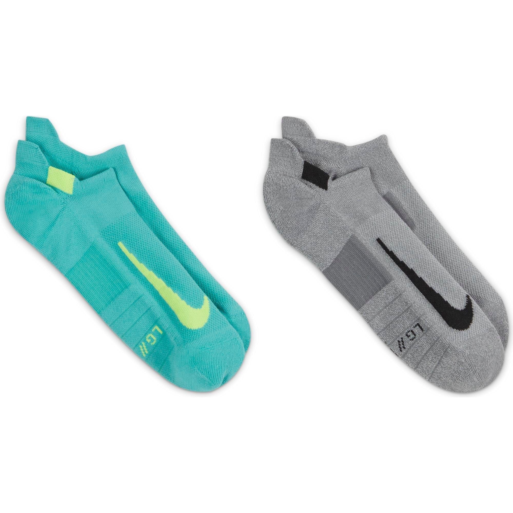 2 Pack Multiplier No-Show Running Socks