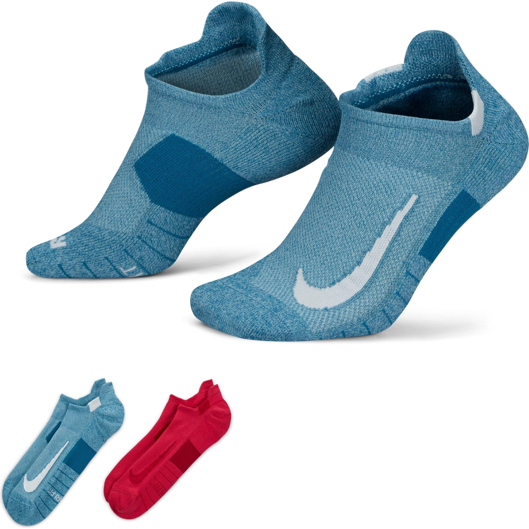 2 Pack Multiplier No-Show Running Socks