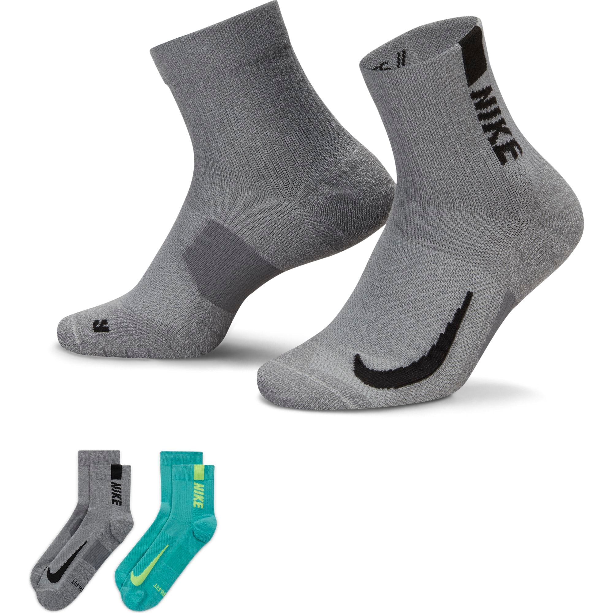 2 Pack Multiplier Ankle Running Socks