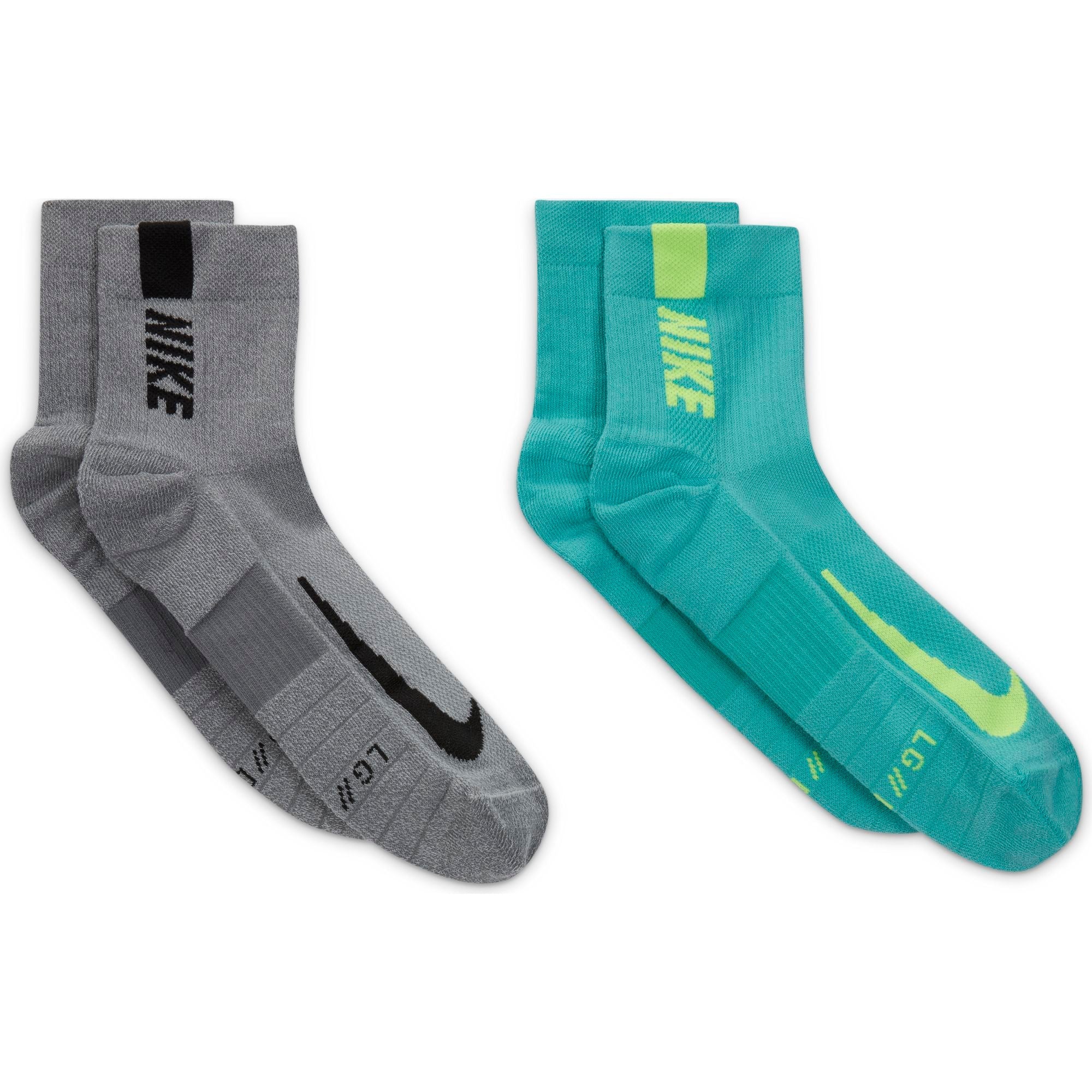 2 Pack Multiplier Ankle Running Socks
