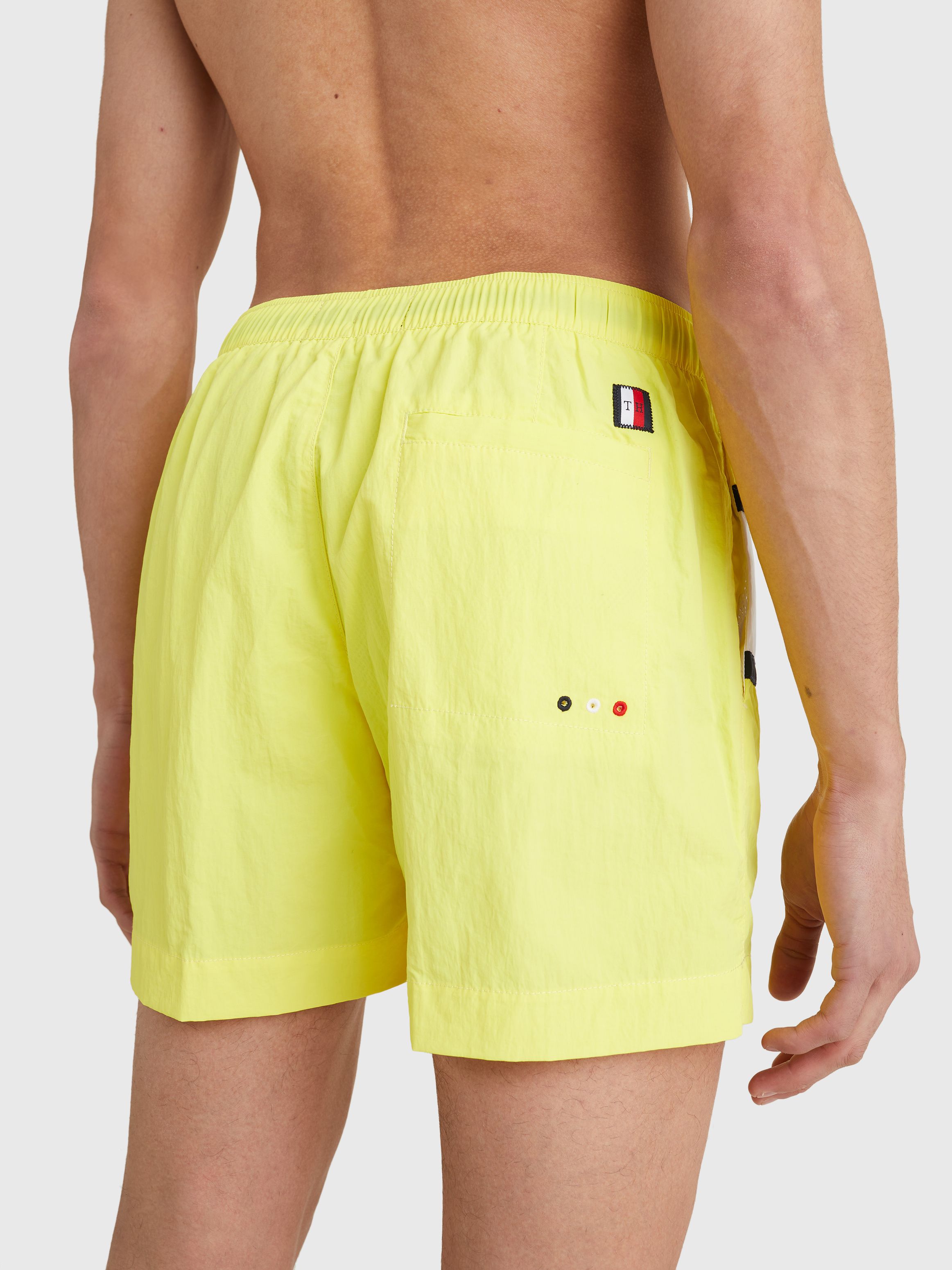 Mens Hilfiger Flag Mid Length Swim Shorts