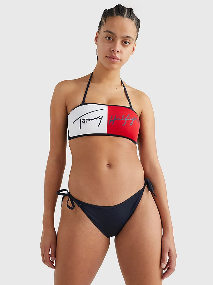 Womens Cheeky String Side Tie Bikini Bottom