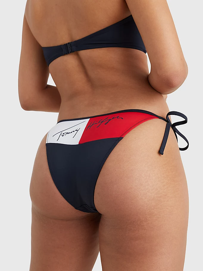 Womens Cheeky String Side Tie Bikini Bottom