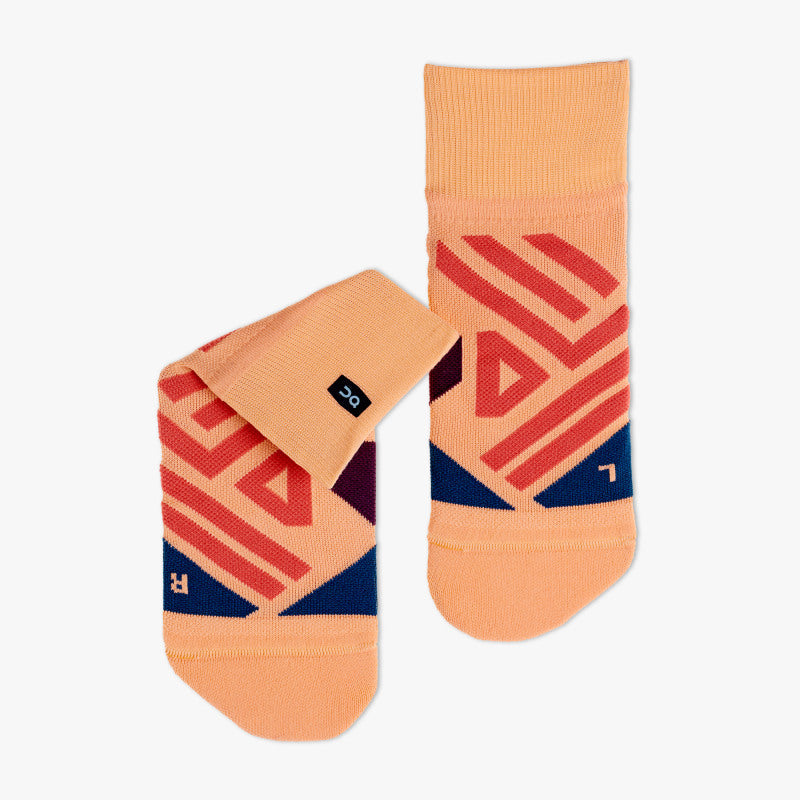 Mid sock Coral/Navy