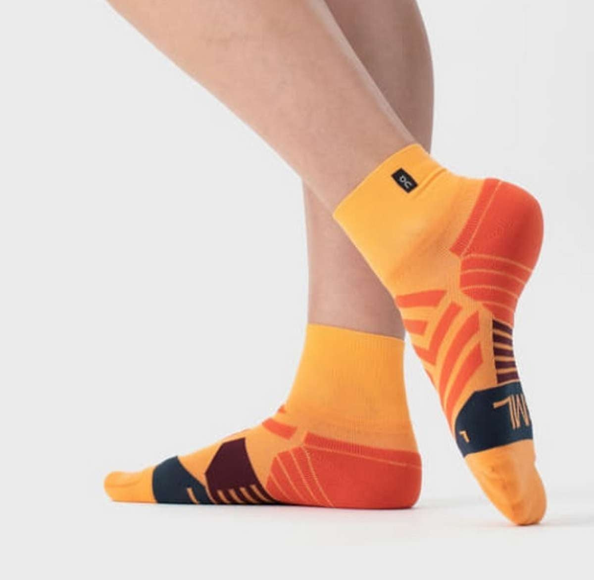 Mid sock Coral/Navy