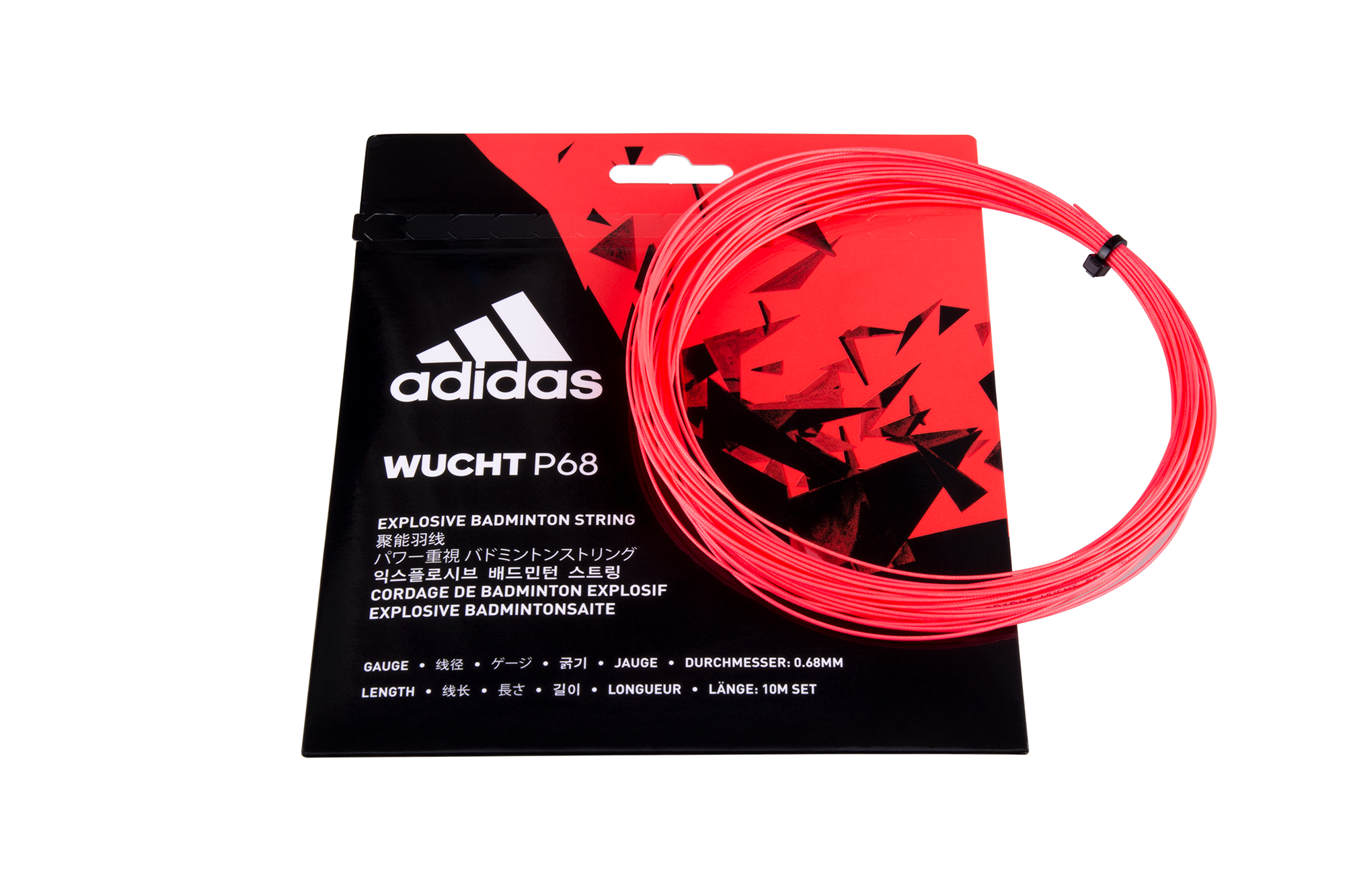 Wucht P68 10 Meter Badminton String Set