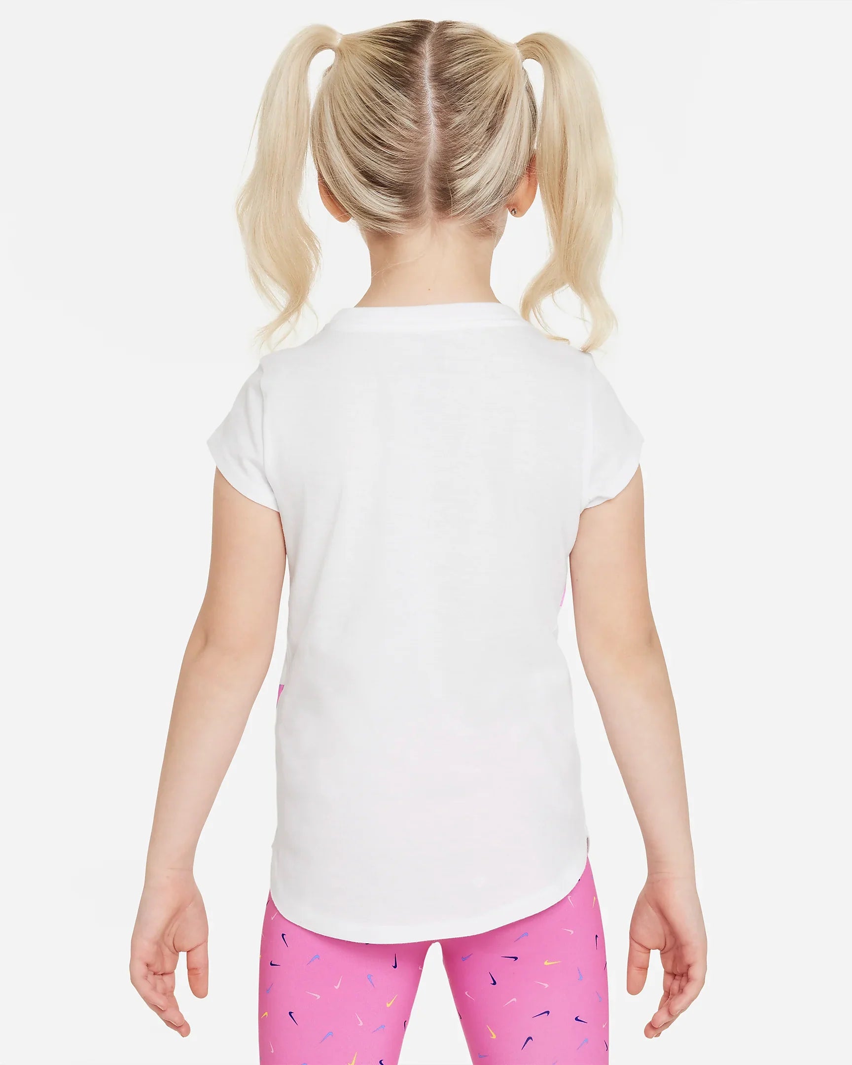 Girls Swoosh Logo Short Sleeve T-Shirt