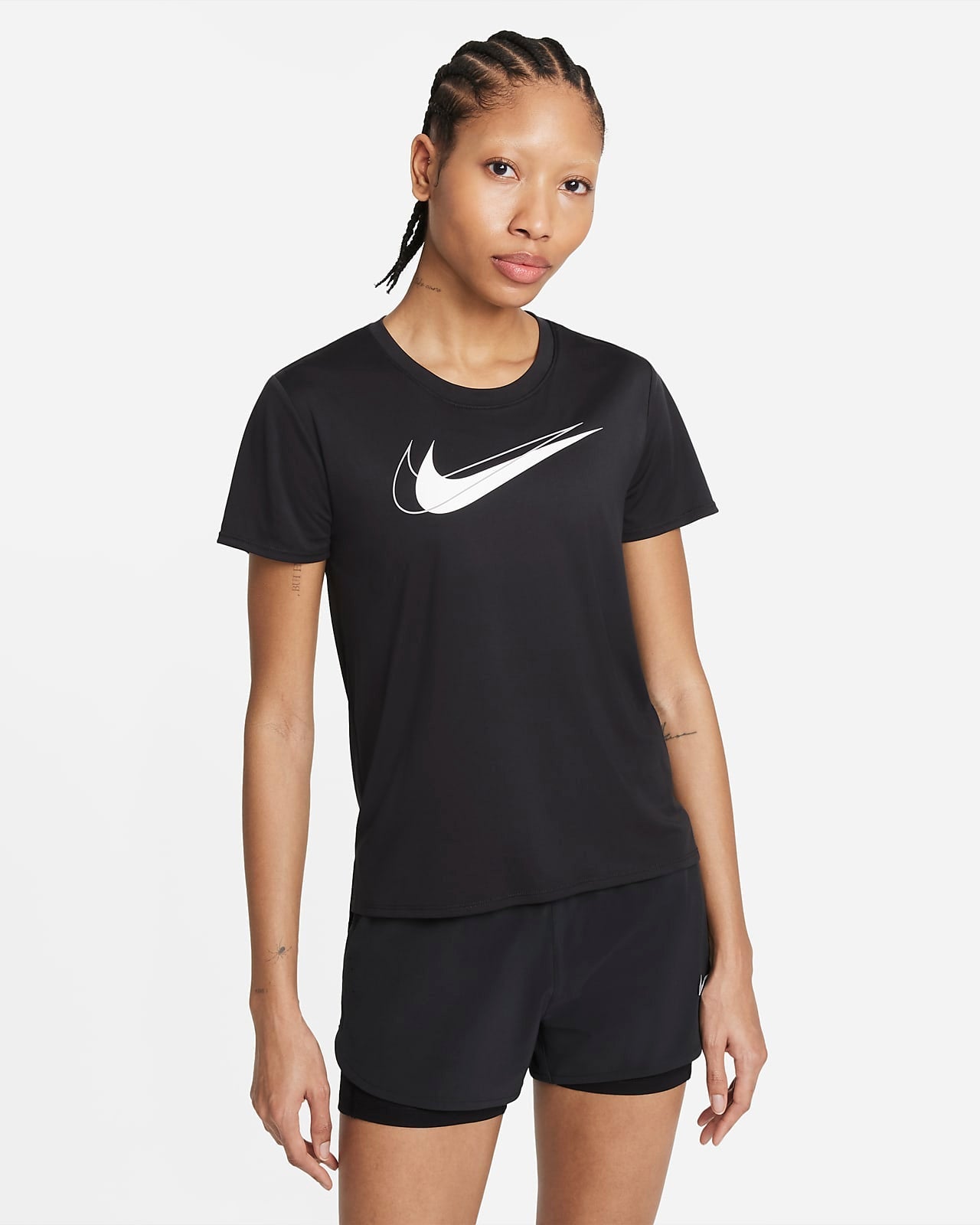 Womens Dri-FIt Swoosh Run Short Sleeve T-Shirt