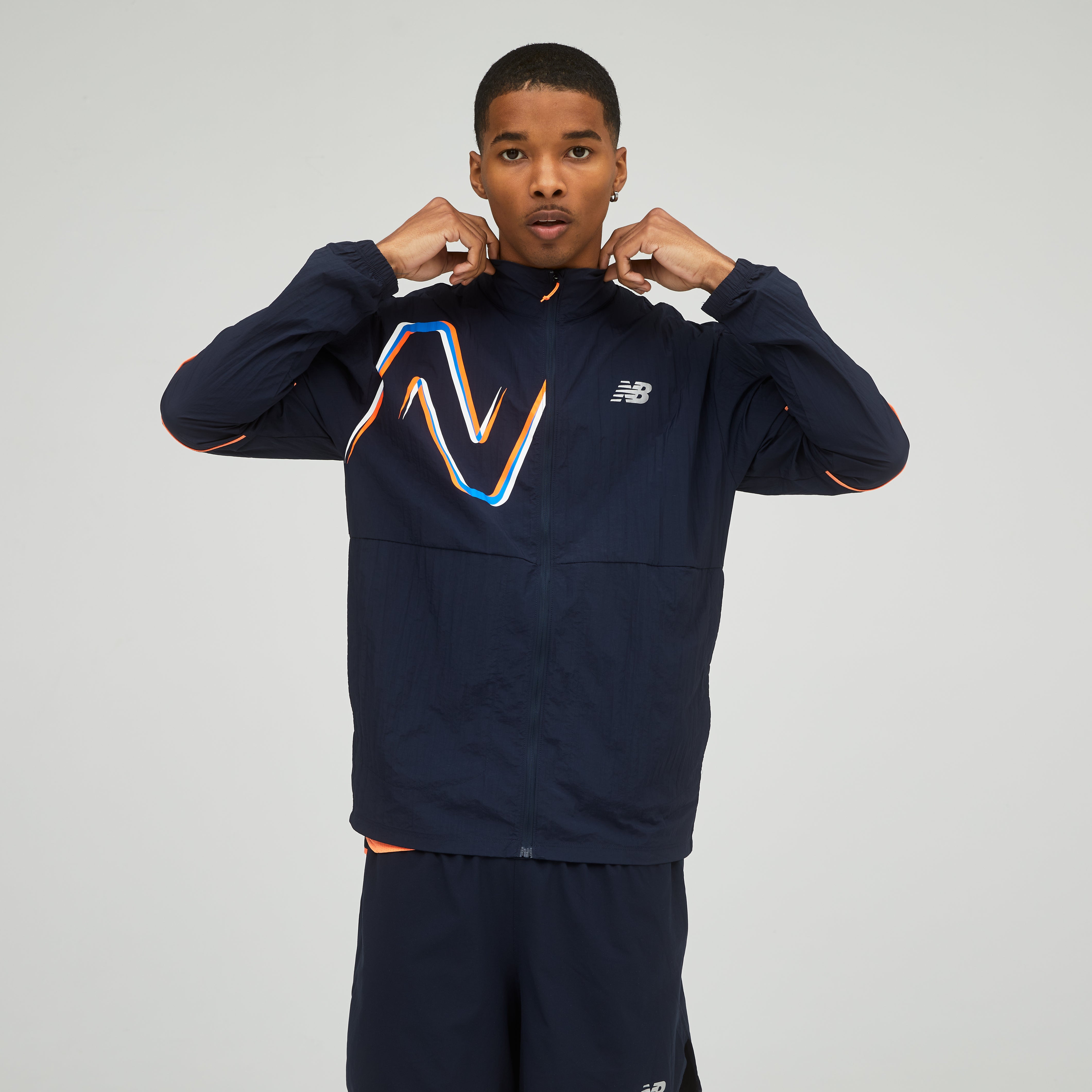 Mens Graphic  Impact Run Jacket